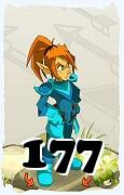 Um personagem do jogo Dofus, Cra-Ar, de nivel 177