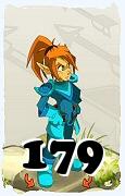 Un personnage du jeu Dofus, Sacrieur-Air, au niveau 179