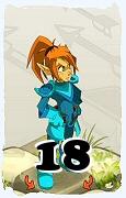 Um personagem do jogo Dofus, Cra-Ar, de nivel 18