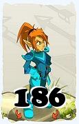 Um personagem do jogo Dofus, Cra-Ar, de nivel 186