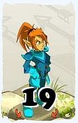 Um personagem do jogo Dofus, Cra-Ar, de nivel 19