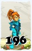 Un personnage du jeu Dofus, Iop-Air, au niveau 196