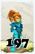 Un personnage du jeu Dofus, Crâ-Air, au niveau 197