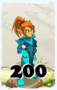 Um personagem do jogo Dofus, Cra-Ar, de nivel 200