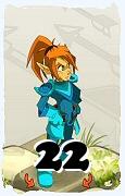 Um personagem do jogo Dofus, Cra-Ar, de nivel 22