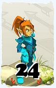 Um personagem do jogo Dofus, Cra-Ar, de nivel 24