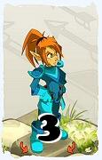 Um personagem do jogo Dofus, Cra-Ar, de nivel 3