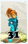 Um personagem do jogo Dofus, Cra-Ar, de nivel 31