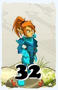 Um personagem do jogo Dofus, Cra-Ar, de nivel 32