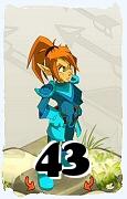 Um personagem do jogo Dofus, Cra-Ar, de nivel 43