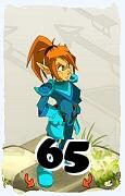 Un personaje del juego Dofus, Sadida-Aire, de nivel 65