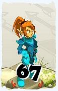 Um personagem do jogo Dofus, Cra-Ar, de nivel 67