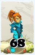 Um personagem do jogo Dofus, Cra-Ar, de nivel 68