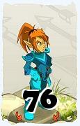 Um personagem do jogo Dofus, Cra-Ar, de nivel 76