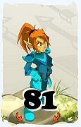 Um personagem do jogo Dofus, Cra-Ar, de nivel 81