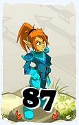 Um personagem do jogo Dofus, Cra-Ar, de nivel 87