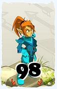 Um personagem do jogo Dofus, Cra-Ar, de nivel 98