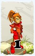 Um personagem do jogo Dofus, Cra-Ar, de nivel 1