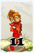 Um personagem do jogo Dofus, Cra-Ar, de nivel 11