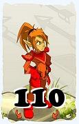 Um personagem do jogo Dofus, Ecaflip-Ar, de nivel 110