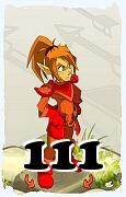 Um personagem do jogo Dofus, Cra-Ar, de nivel 111