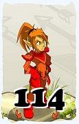 Um personagem do jogo Dofus, Cra-Ar, de nivel 114