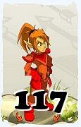 Um personagem do jogo Dofus, Cra-Ar, de nivel 117