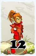 Um personagem do jogo Dofus, Cra-Ar, de nivel 12