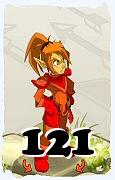 Un personnage du jeu Dofus, Crâ-Air, au niveau 121