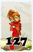 Um personagem do jogo Dofus, Cra-Ar, de nivel 127