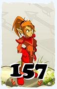 Um personagem do jogo Dofus, Cra-Ar, de nivel 157