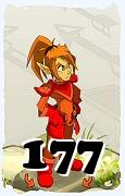 Um personagem do jogo Dofus, Cra-Ar, de nivel 177