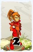 Um personagem do jogo Dofus, Cra-Ar, de nivel 2