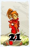 Um personagem do jogo Dofus, Cra-Ar, de nivel 21