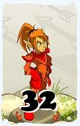 Um personagem do jogo Dofus, Cra-Ar, de nivel 32