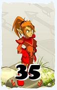 A Dofus character, Cra-Air, by level 35