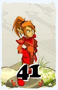 Um personagem do jogo Dofus, Cra-Ar, de nivel 41