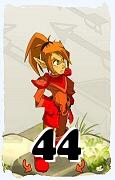 Um personagem do jogo Dofus, Cra-Ar, de nivel 44