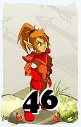 Um personagem do jogo Dofus, Cra-Ar, de nivel 46