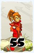 Um personagem do jogo Dofus, Cra-Ar, de nivel 55