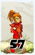 Um personagem do jogo Dofus, Cra-Ar, de nivel 57