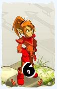 Um personagem do jogo Dofus, Iop-Ar, de nivel 6