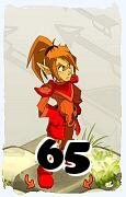 Um personagem do jogo Dofus, Cra-Ar, de nivel 65