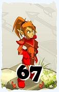 Um personagem do jogo Dofus, Cra-Ar, de nivel 67