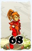 Um personagem do jogo Dofus, Cra-Ar, de nivel 68