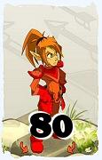 Um personagem do jogo Dofus, Cra-Ar, de nivel 80