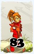 Um personagem do jogo Dofus, Cra-Ar, de nivel 83