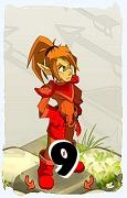 Um personagem do jogo Dofus, Cra-Ar, de nivel 9