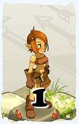 Um personagem do jogo Dofus, Cra-Ar, de nivel 1