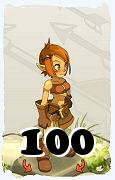 Um personagem do jogo Dofus, Cra-Ar, de nivel 100